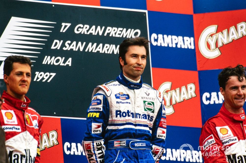 Frentzen took his first F1 victory with Williams in 1997, finally coming good on the potential he'd long demonstrated