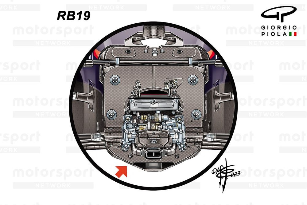 Red Bull Racing RB19 chassis section