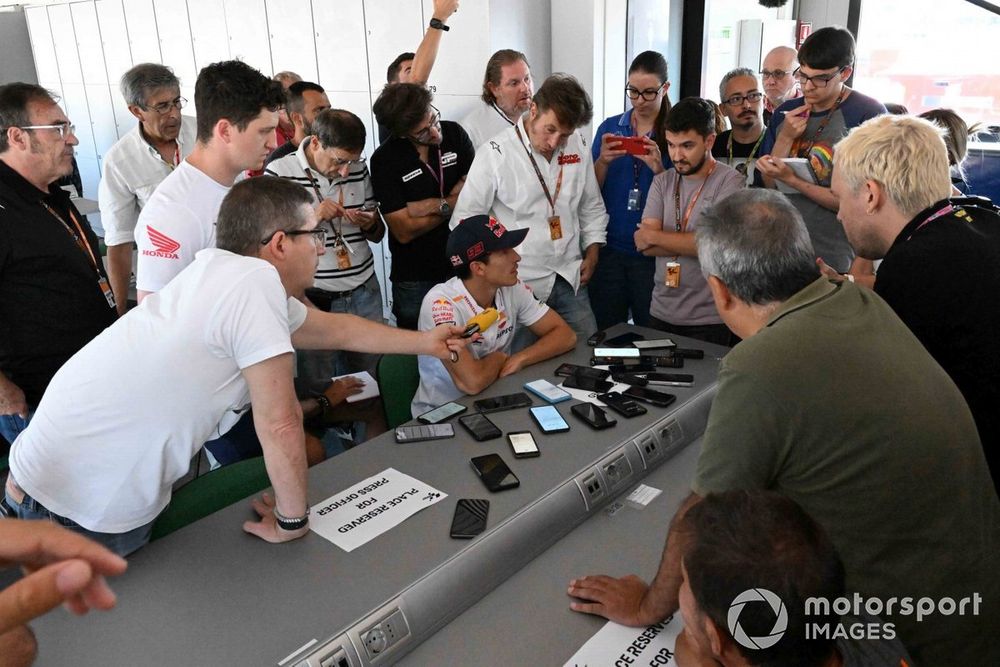 Marquez was a man in demand in his briefing with the media on Monday
