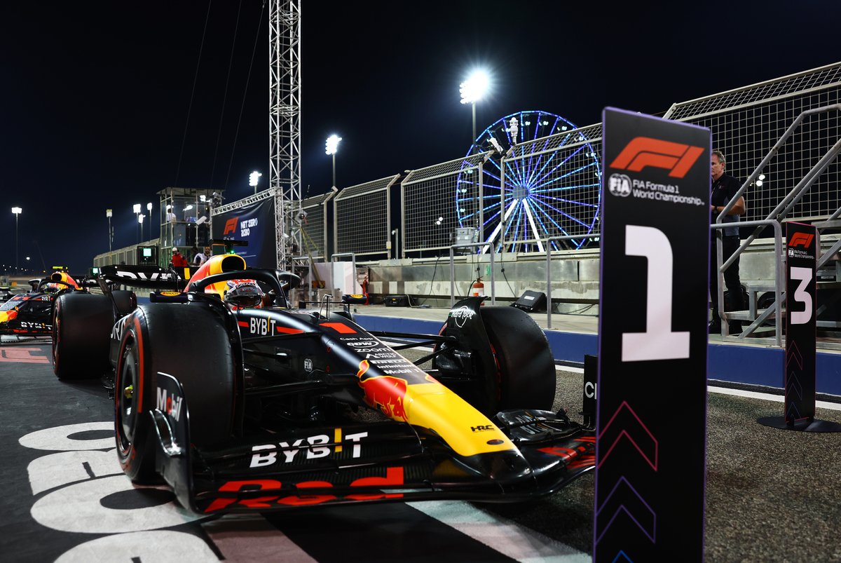 Pole sitter Max Verstappen, Red Bull Racing
