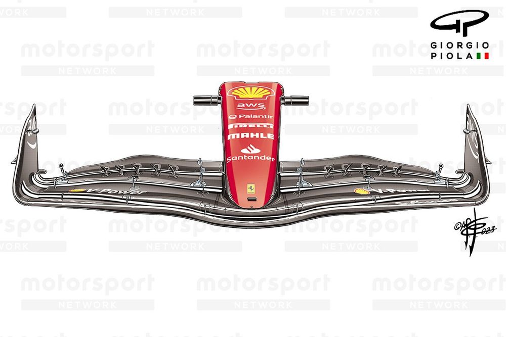 Ferrari SF-23 new front wing