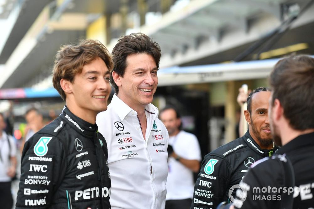 Wolff has backed Russell to lead Mercedes after Hamilton leaves