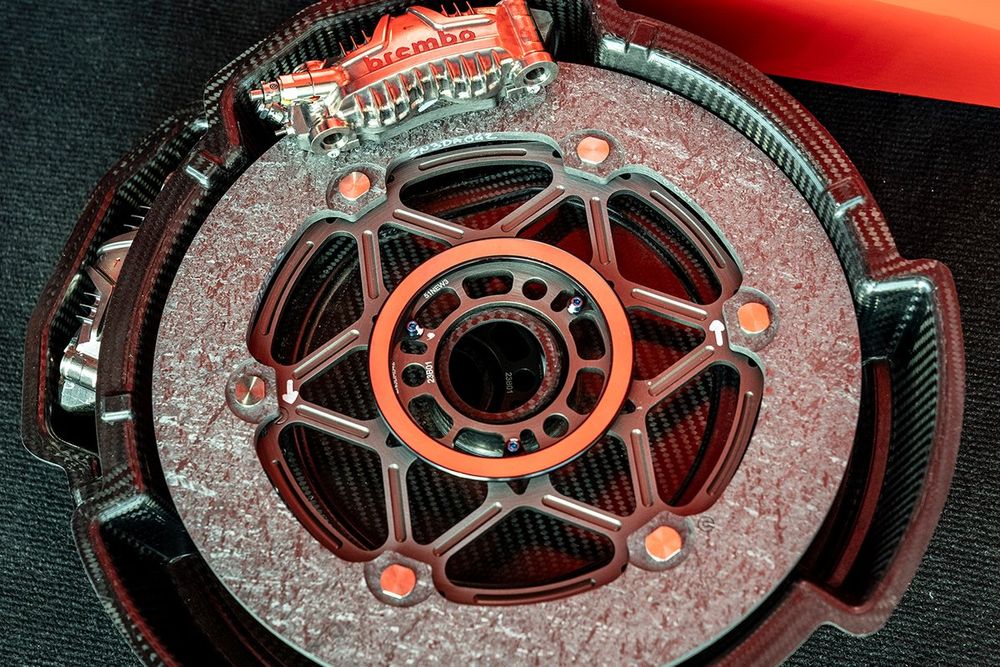 MotoGP carbon disc brake detail