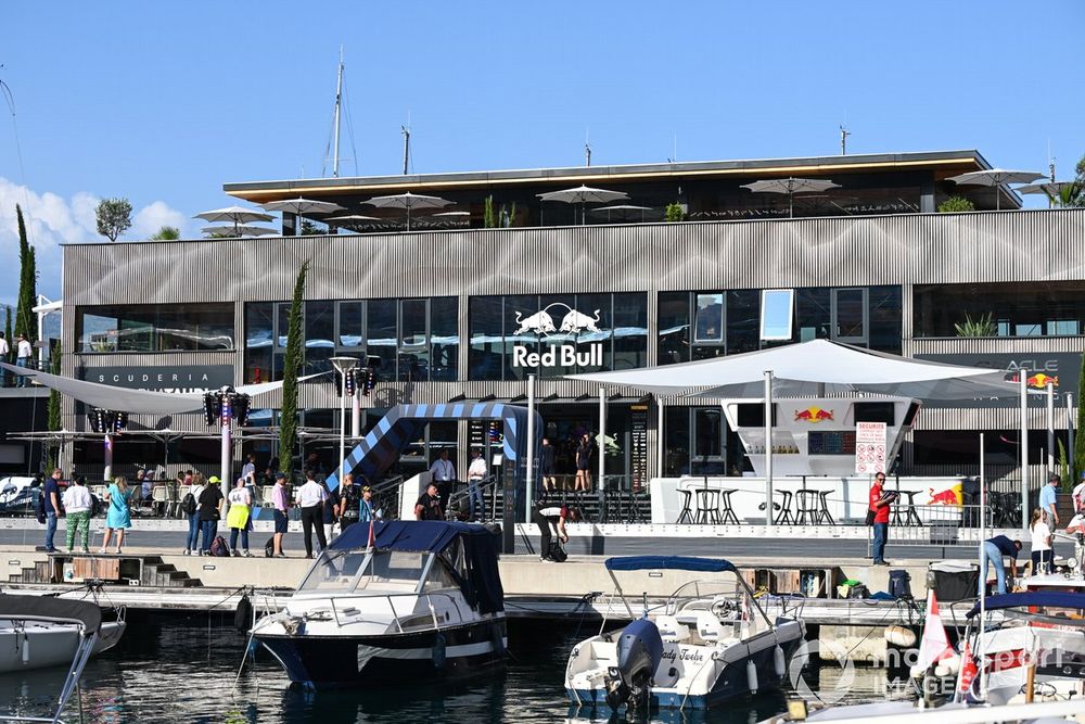 The Red Bull Energy Station in the harbour